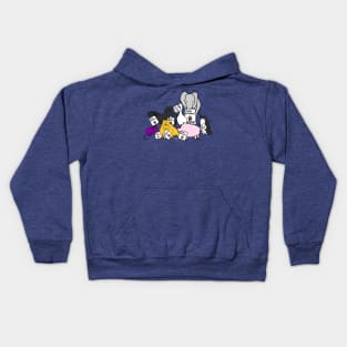 Cute Animals with Birthday Greetings Kids Hoodie